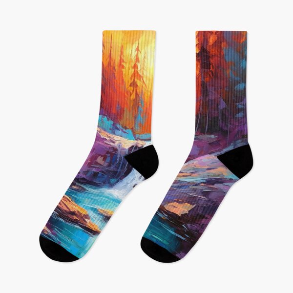 Item preview, Cascading falls on the river designed and sold by Red Witch Art.