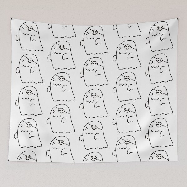 Item preview, Cute ghost cartoon character illustration designed and sold by Anngozza2.
