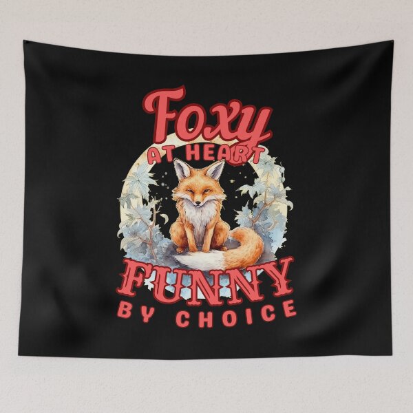 Item preview, Foxy At Heart, Funny By Choice. fox head designed and sold by FoxVibes.