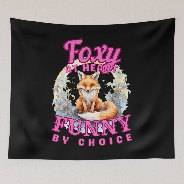 Item preview, Foxy At Heart, Funny By Choice. cool fox designed and sold by FoxVibes.