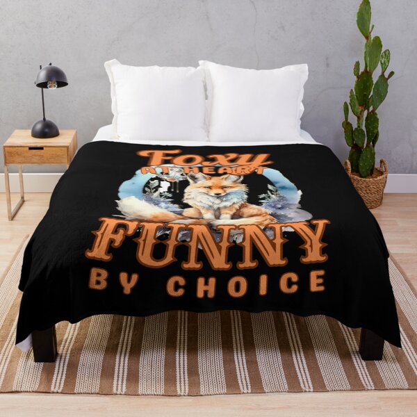 Item preview, Foxy At Heart, Funny By Choice. fox watercolor designed and sold by FoxVibes.