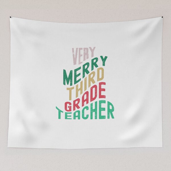 Item preview,   Very Merry Third Grade teacher designed and sold by Designfs.