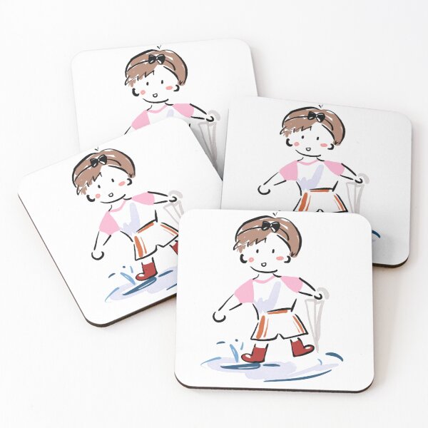 Item preview, Cute Little Boy Step into Puddle designed and sold by Saladeis-draw.