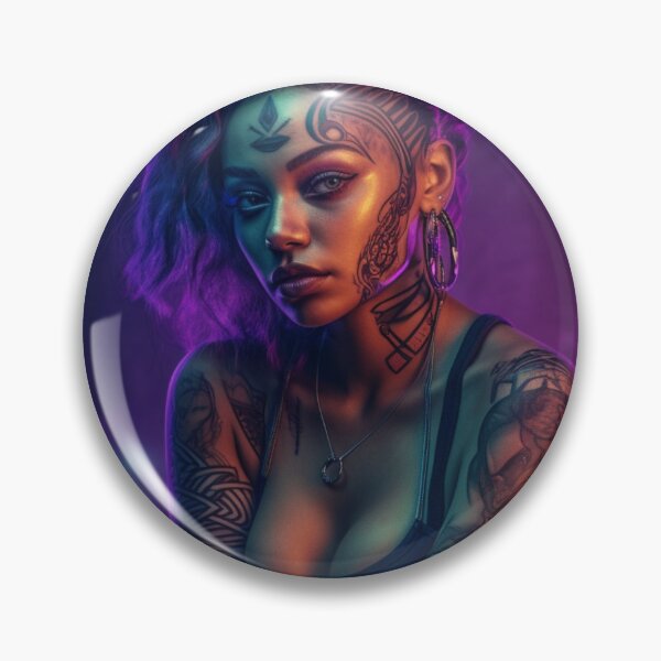 Item preview, Latina With Tattoos, Neon Purple  designed and sold by asaroberson.