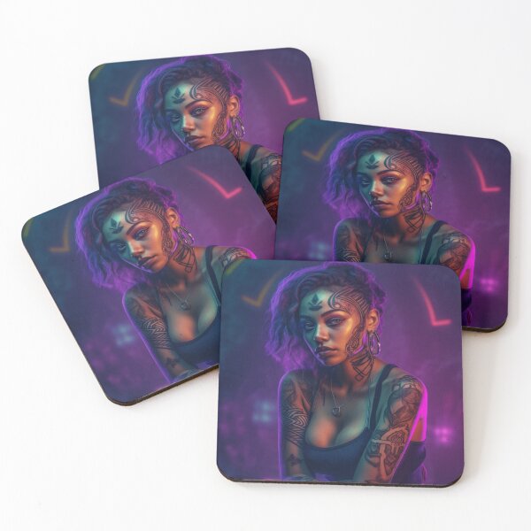 Item preview, Latina With Tattoos, Neon Purple  designed and sold by asaroberson.