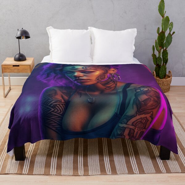 Item preview, Latina With Tattoos, Neon Purple designed and sold by asaroberson.