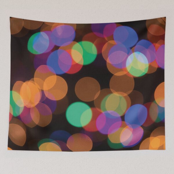 Item preview, Colorful Christmas Lights Bokeh designed and sold by HectorCantres.