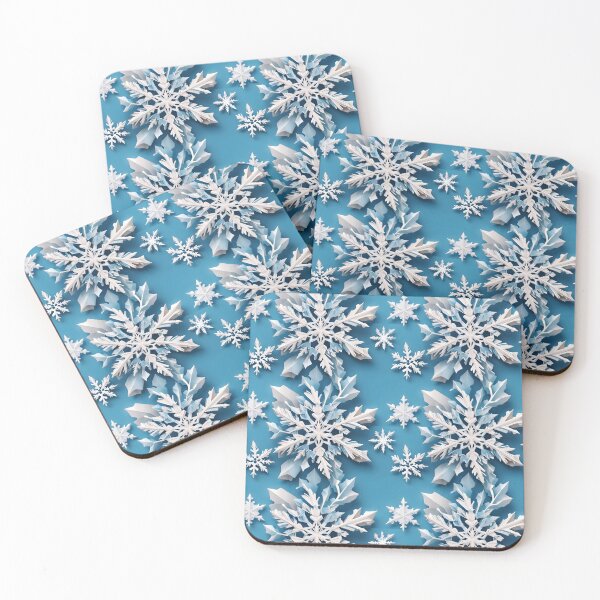 Item preview, Snowflakes on blue background designed and sold by Jayjaynaenae.