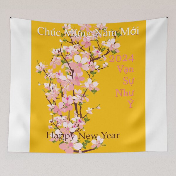 Item preview, Tết - Chúc Mừng Năm Mới - Happy New Year - Xuân Giap Thin - 2024 - Vạn Sự Như Ý Phúc Lộc Thọ - Xuân Sum Vầy - Tết đoàn viên. designed and sold by AnLeDesign.