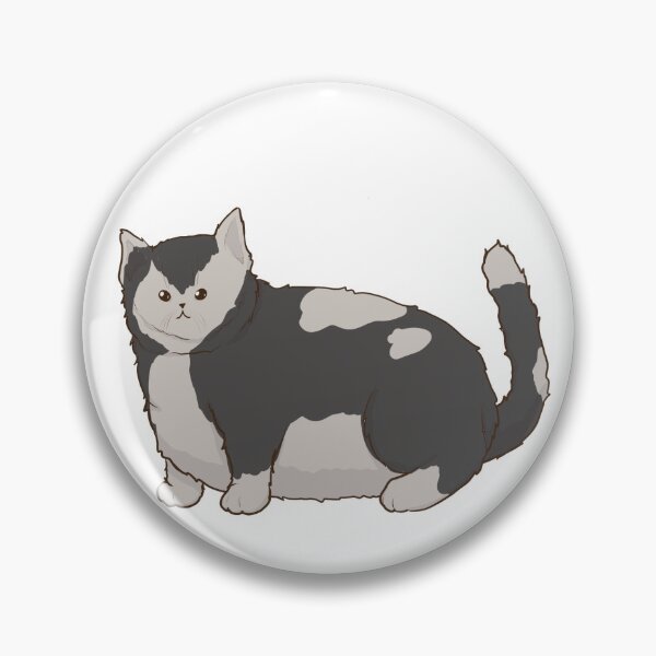 Item preview, B&W Chonky kitty designed and sold by ToxicFaith.