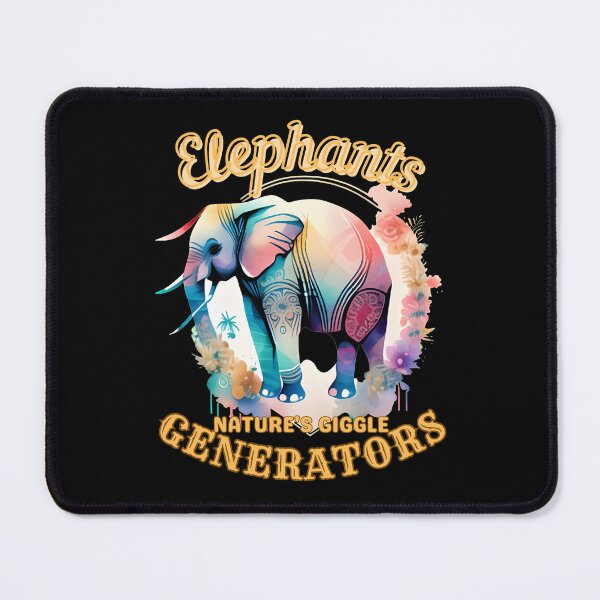 Item preview, Elephants: Nature's Giggle Generators. elephant lover designed and sold by ElephantVibes.