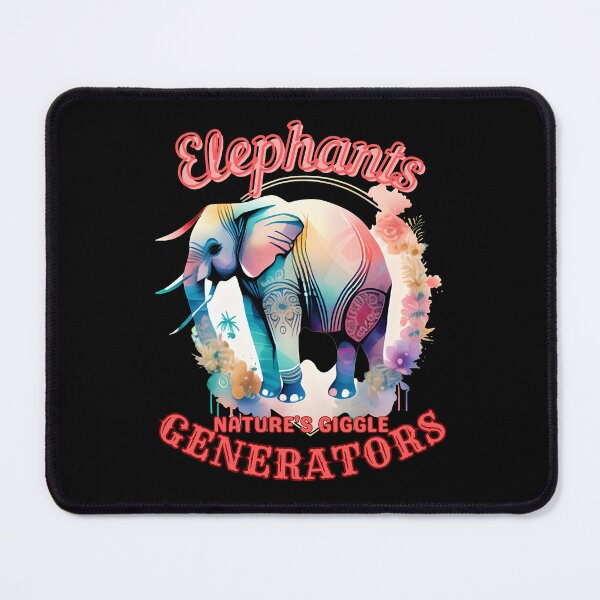 Item preview, Elephants: Nature's Giggle Generators. elephant head designed and sold by ElephantVibes.