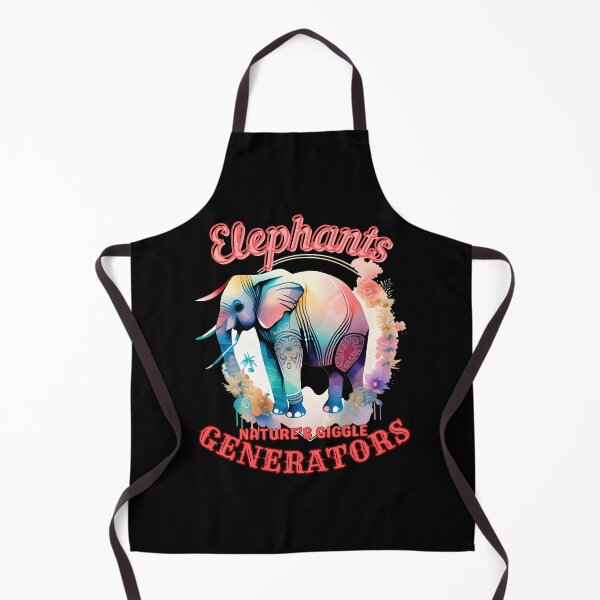 Item preview, Elephants: Nature's Giggle Generators. elephant head designed and sold by ElephantVibes.