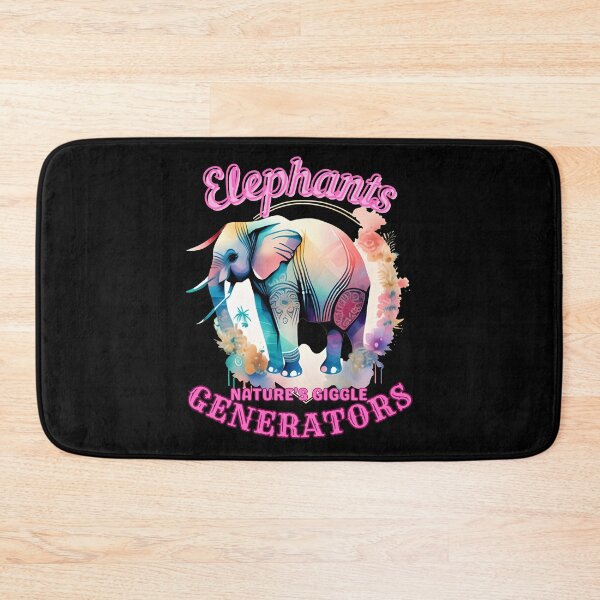 Item preview, Elephants: Nature's Giggle Generators. elephant face designed and sold by ElephantVibes.