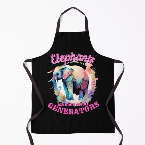 Item preview, Elephants: Nature's Giggle Generators. elephant face designed and sold by ElephantVibes.