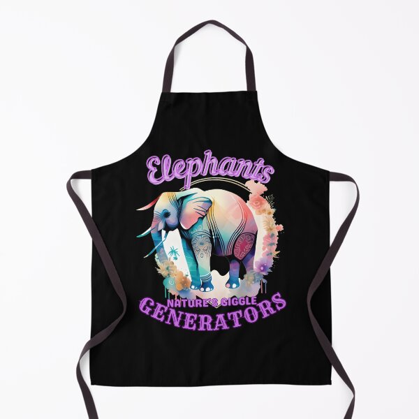 Item preview, Elephants: Nature's Giggle Generators. elephant portrait designed and sold by ElephantVibes.