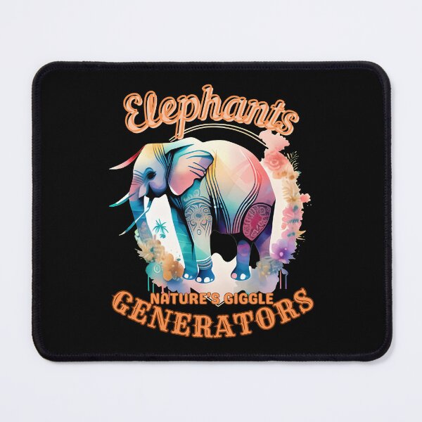 Item preview, Elephants: Nature's Giggle Generators. surreal elephant designed and sold by ElephantVibes.