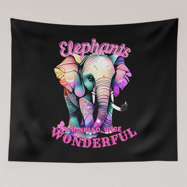 Item preview, Elephants: Wrinkled, Wise, Wonderful. elephant head designed and sold by ElephantVibes.