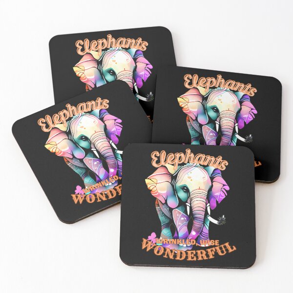 Item preview, Elephants: Wrinkled, Wise, Wonderful. elephant portrait designed and sold by ElephantVibes.