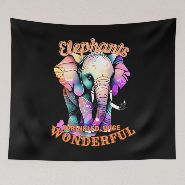 Item preview, Elephants: Wrinkled, Wise, Wonderful. elephant portrait designed and sold by ElephantVibes.