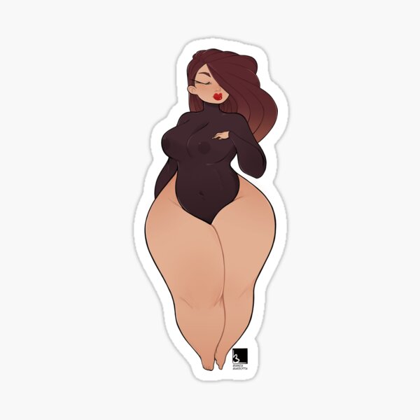 Curvy Girl Sticker