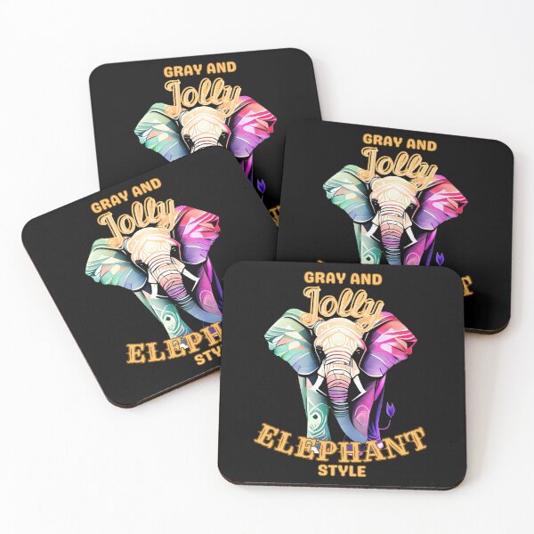 Item preview, Gray and Jolly: Elephant Style. elephant lover designed and sold by ElephantVibes.