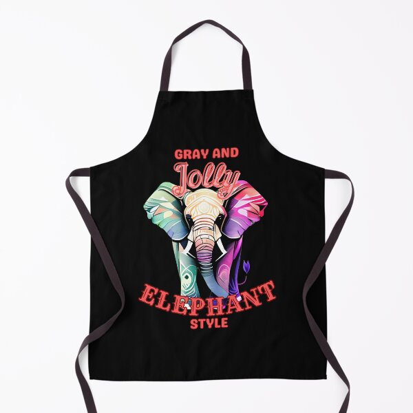 Item preview, Gray and Jolly: Elephant Style. colorful elephant designed and sold by ElephantVibes.
