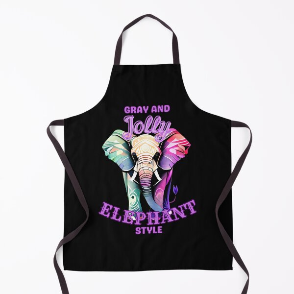 Item preview, Gray and Jolly: Elephant Style. elephant face designed and sold by ElephantVibes.