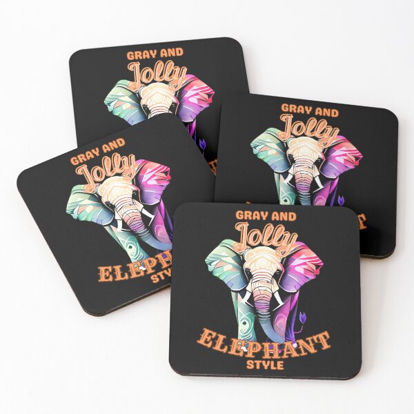 Item preview, Gray and Jolly: Elephant Style. elephant portrait designed and sold by ElephantVibes.