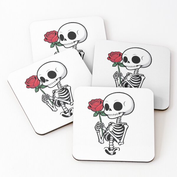 Item preview, Skeleton Holding Rose designed and sold by TsuStickers.