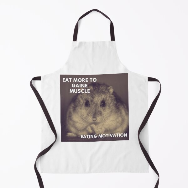 Item preview, Eat More To Gains Muscle Eating Motivation Hamster designed and sold by Yellowriversss.