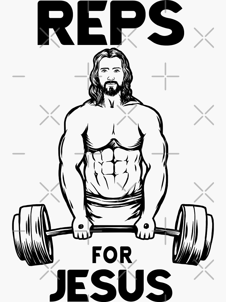 Thumbnail 3 of 3, Sticker, Reps For Jesus designed and sold by ChristlikeMerch.