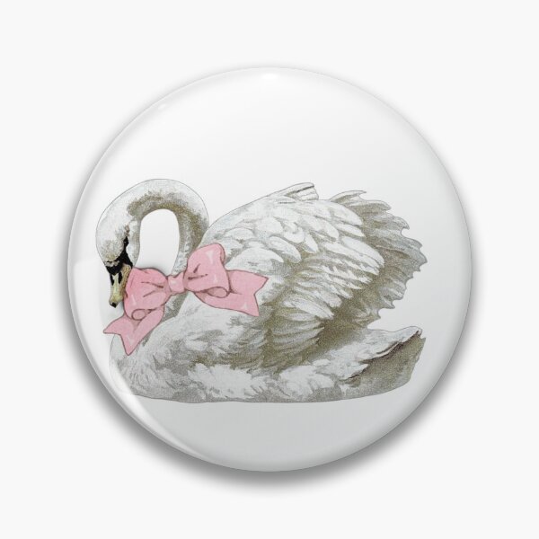 Item preview, Swan with ribbon bow  designed and sold by Pixiedrop.