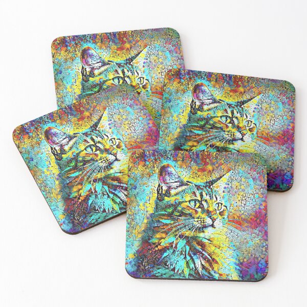 Item preview, Abstractions of abstract abstraction of cat. DeepDream #1209241048887 designed and sold by blackhalt.