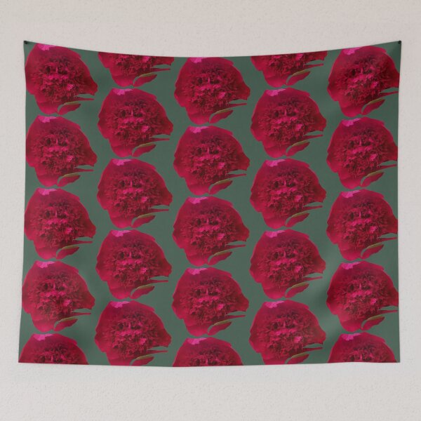 Item preview, Una peonía roja grande designed and sold by Blissfully-MK.