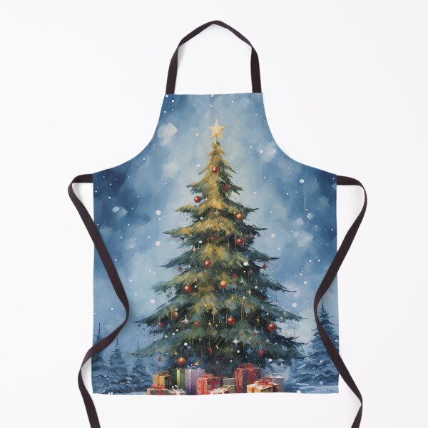 Item preview, A Christmas tree decorated with gifts under the starlit sky designed and sold by exitbird.