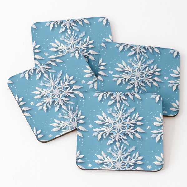 Item preview, snowflakes on blue designed and sold by Jayjaynaenae.