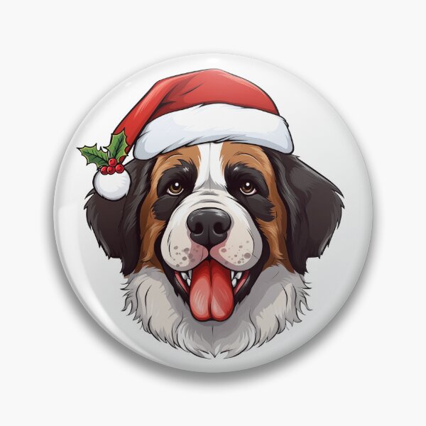 Artikelvorschau, Weihnachts-Bernhardiner-Hund entworfen und verkauft von wotsthis.