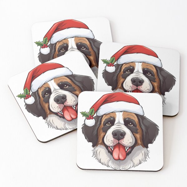 Artikelvorschau, Weihnachts-Bernhardiner-Hund entworfen und verkauft von wotsthis.