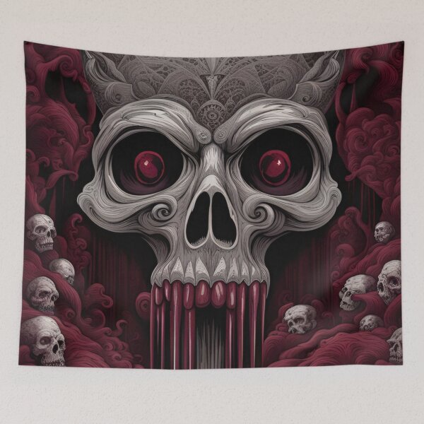 Item preview, Bloody Skull designed and sold by 3hornCreations.