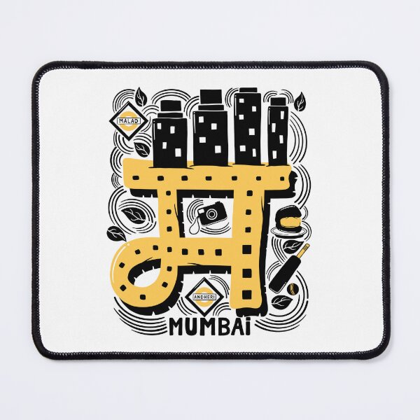 Item preview, Mmmm Mumbai City Hindi Doodle designed and sold by NomadicQuest.