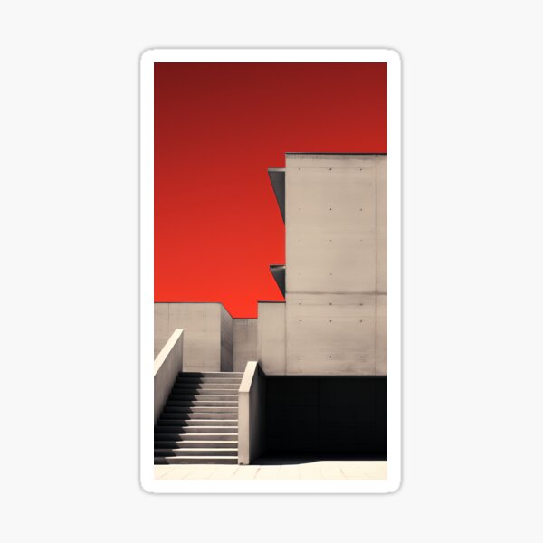 Item preview, Red Sky - Brutalism designed and sold by Fushiii.