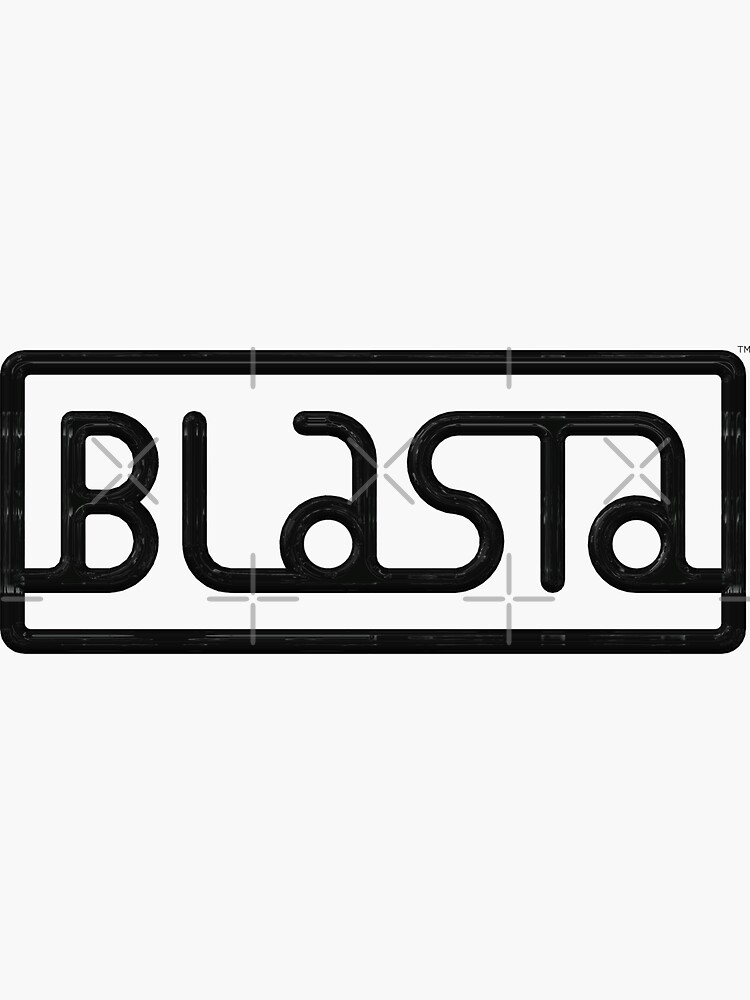 Thumbnail 3 of 3, Sticker, BLASTA Corp Logo designed and sold by PathoBlasta.