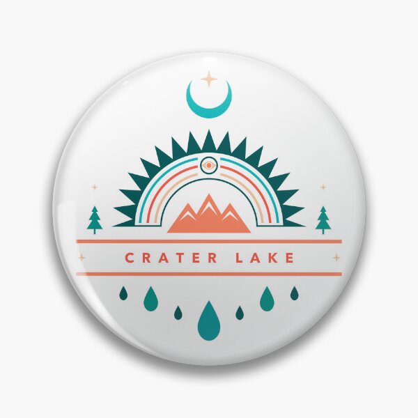 Item preview, CRATER LAKE boho rainbow moon designed and sold by LeapDaze.