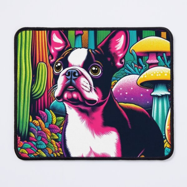 Item preview, Psychedelic Boston Terrier designed and sold by FivePugs.