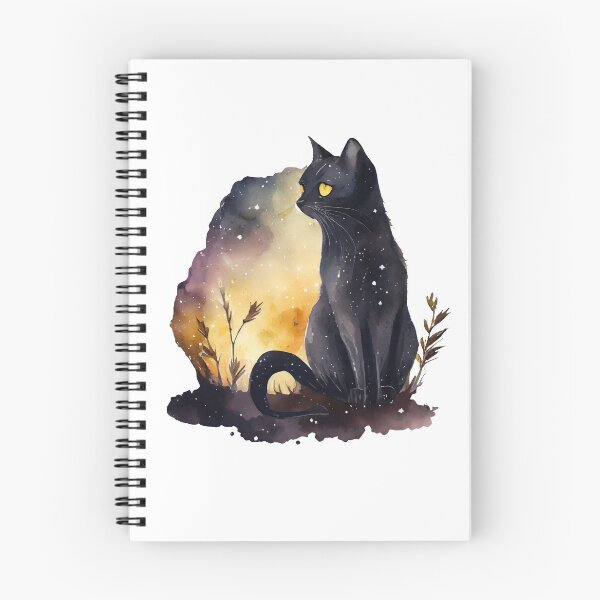 Item preview, celestial black cat designed and sold by sbrstore.