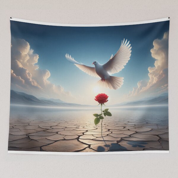 Item preview, pigeon and rose designed and sold by Cindyart007.