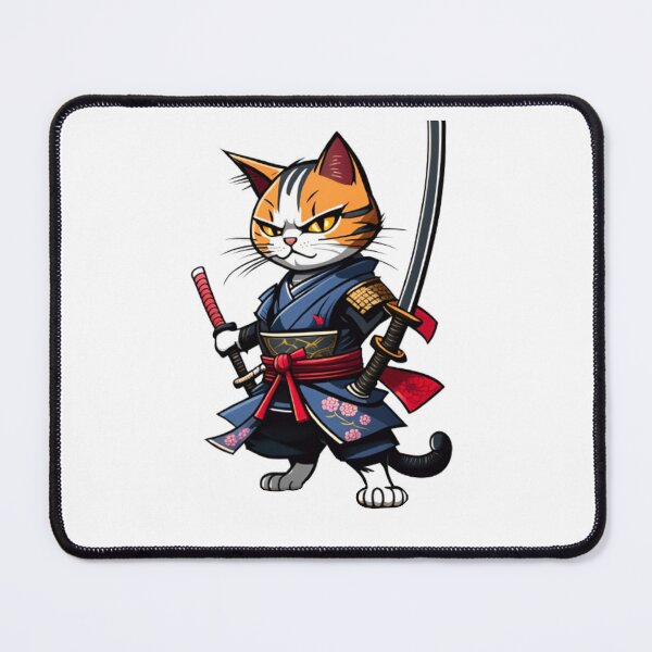 Item preview, Neko samurai designed and sold by KorArtStudio.
