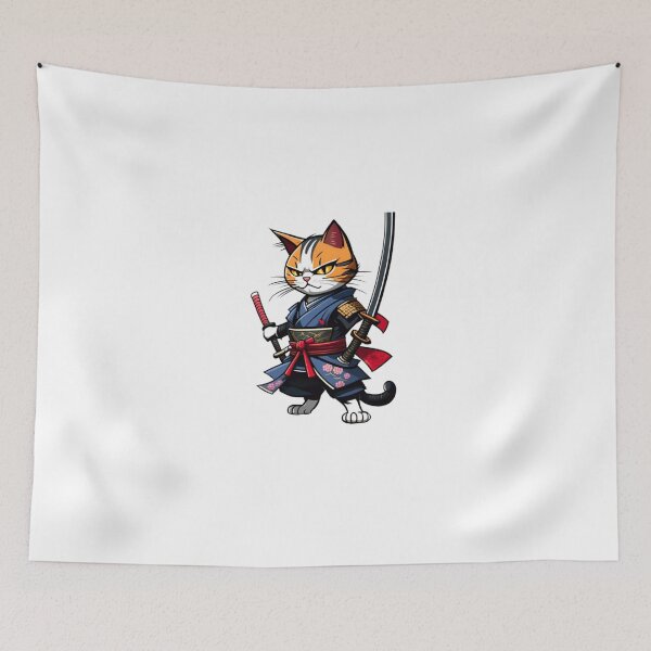Item preview, Neko samurai designed and sold by KorArtStudio.