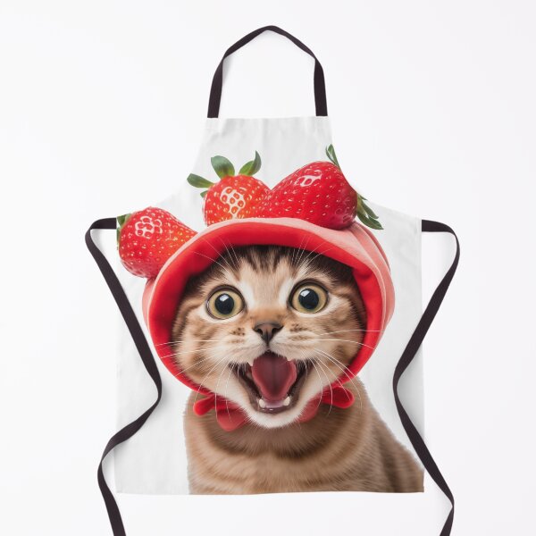 Item preview, Strawberry Cat Meme Strawberry Hat designed and sold by ZedOhEe.